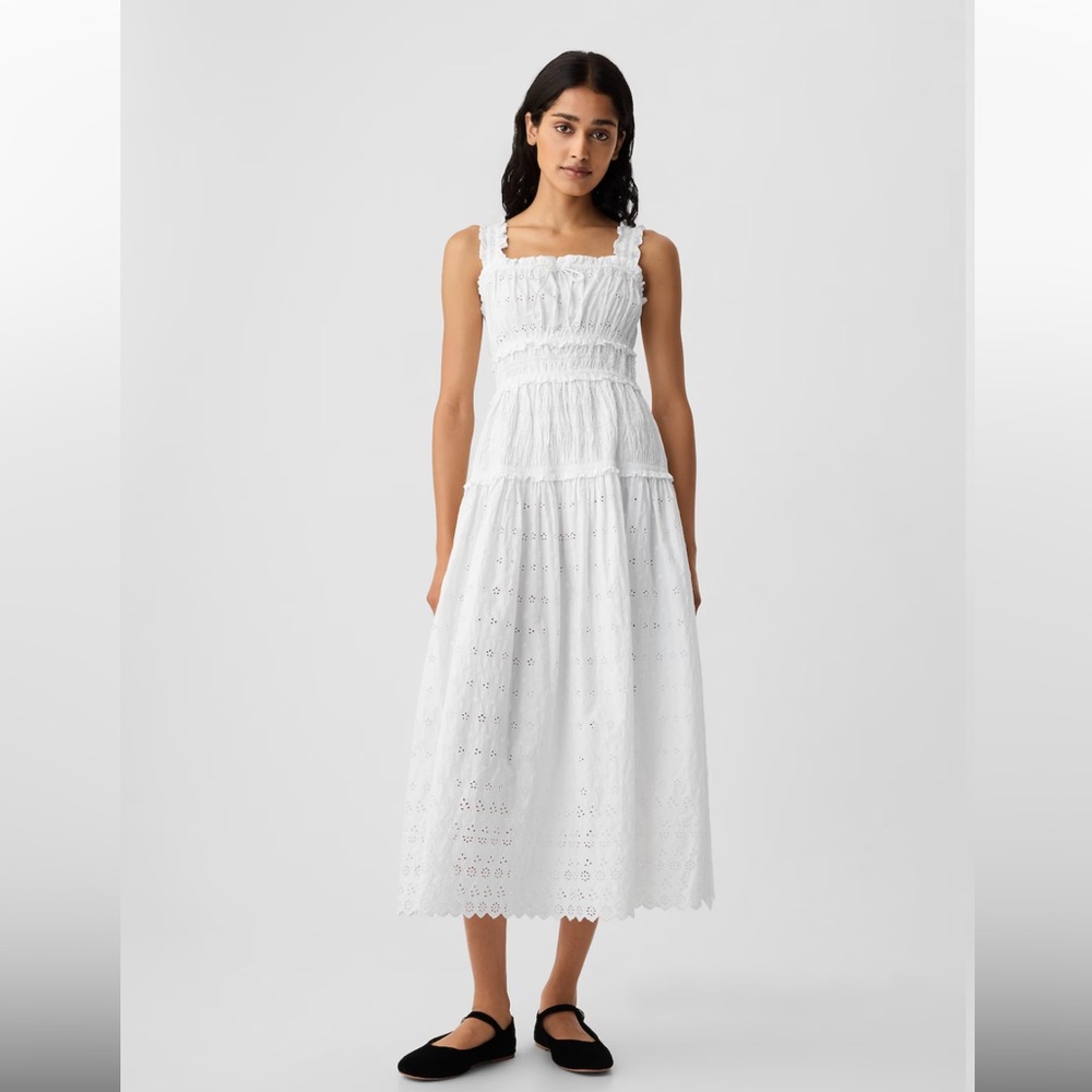 Gap x DOEN Eyelet Midi Dress